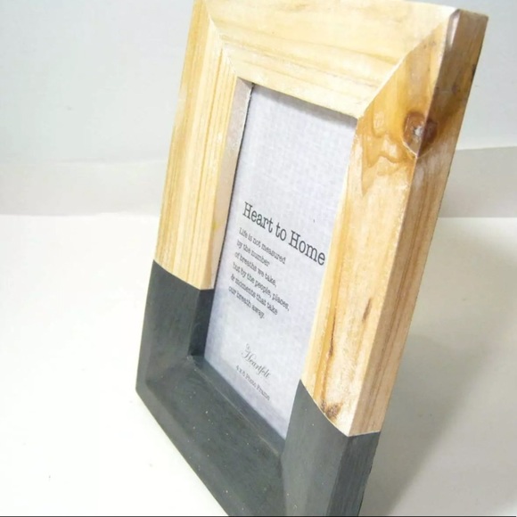 𝅺Natural Solid Handcrafted style Wood Photo Frame Picture Holder for 4x6 photo - Picture 3 of 5